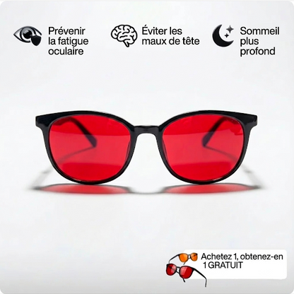 Son Optic® — Lunettes Anti-Lumière Bleue à Verres Rouges Unisexe