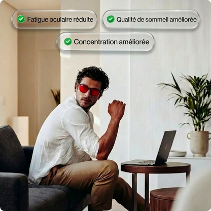 Son Optic® — Lunettes Anti-Lumière Bleue à Verres Rouges Unisexe